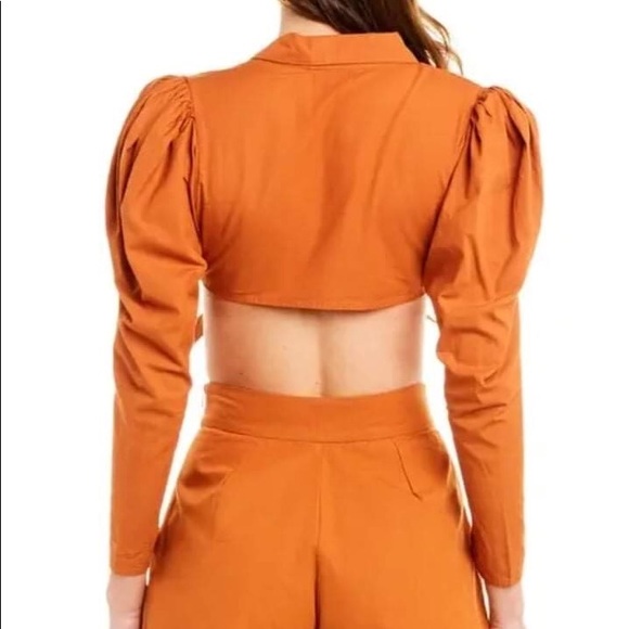 Weworewhat  Shopbop Orange Bran Bisou Top - Picture 2 of 7